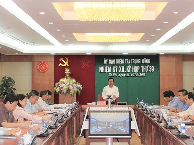 Kỳ họp 39 Ủy ban Kiểm tra Trung ương.