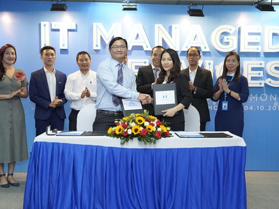 Ký kết hợp đồng Dịch vụ Quản lý hệ thống CNTT giữa CMC TSSG và Marico SEA, đánh dấu sự khởi đầu tốt đẹp của việc ra mắt dịch vụ.