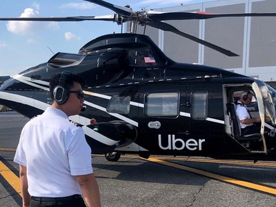 Máy bay trực thăng của Uber Copter. (Ảnh: NY Post).