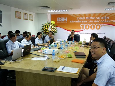Tổng Công ty Cổ phần Bảo hiểm Sài Gòn – Hà Nội (BSH) tổ chức chương trình kỷ niệm cột mốc kinh doanh 1.000 tỷ đồng trên toàn hệ thống.