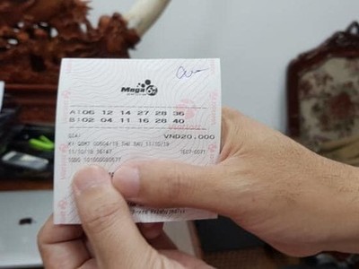 Tấm vé số may mắn mang lại phần thưởng trị giá 23 tỷ đồng.