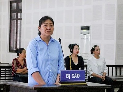 Bị cáo Thuỷ tại toà. Ảnh: H.G.
