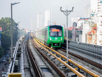 Tuyến đường sắt Cát Linh - Hà Đông sẽ vận hành trong năm 2019 nếu tuyệt đối an toàn. Ảnh Internet