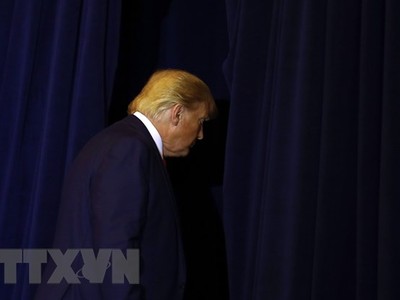 Tổng thống Mỹ Donald Trump rời một cuộc họp báo tại New York ngày 25/9/2019. (Nguồn: THX/TTXVN).
