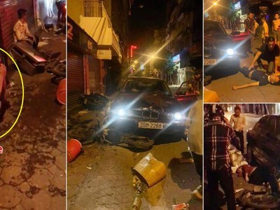 Hiện trường vụ tai nạn.