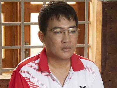 Tân bị khởi tố, bắt tạm giam để điều tra. Ảnh: Công an Vĩnh Long.