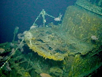 Hình ảnh chụp con tàu từ thiết bị phát sóng âm phản xạ (Ảnh: Lost 52).