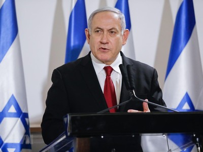 Thủ tướng Israel Benjamin Netanyahu trong cuộc họp báo tại Tel Aviv ngày 12/11/2019. (Ảnh: THX/TTXVN)