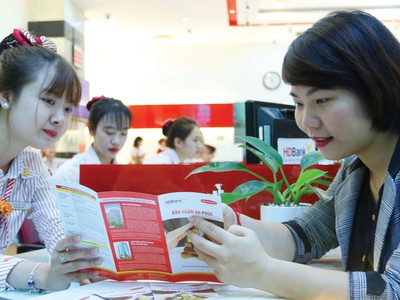 Manulife, AIA, Dai-ichi Life Việt Nam, Prudential, MB Ageas Life là những công ty bảo hiểm Top đầu thị trường về doanh thu phí mới đến từ kênh 
bancassurance.