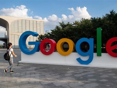 Biểu tượng của Google. (Ảnh: AFP/TTXVN)