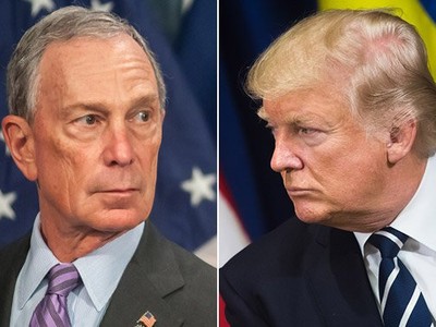 Tỷ phú Michael Bloomberg (trái) và Tổng thống Mỹ Donald Trump (Ảnh: Media post).