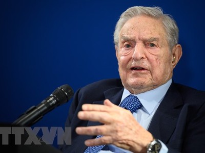 Tỷ phú Mỹ George Soros phát biểu tại Diễn đàn Kinh tế thế giới (WEF) ở Davos, Thụy Sĩ. (Nguồn: AFP/TTXVN).