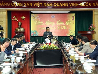 Phó Thủ tướng Vũ Đức Đam phát biểu tại cuộc họp của Ban chỉ đạo phòng chống các dịch bệnh nguy hiểm, mới nổi. (Nguồn: baochinhphu.vn).