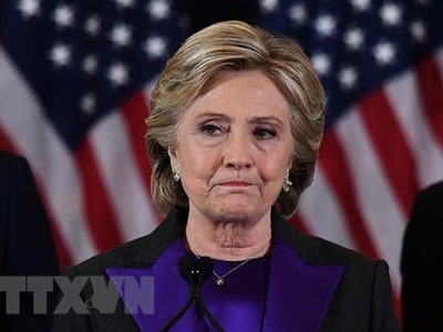 Cựu Ngoại trưởng Mỹ Hillary Clinton tại một sự kiện ở New York, tháng 11/2016. (Ảnh: AFP/TTXVN).