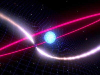 Ngôi sao chết làm cong không gian, thời gian trong vũ trụ