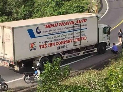 Hiện trường vụ tai nạn. (Ảnh: TTXVN).