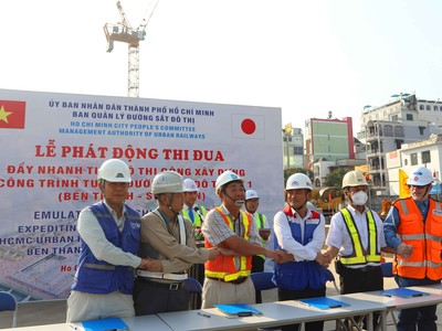 TP.HCM phát động thi đua đẩy nhanh tiến độ dự án Metro số 1 