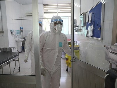 Bên trong khu vực cách ly bệnh nhân nCoV tại Bệnh viện Chợ Rẫy. 