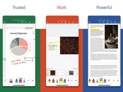 Bộ ứng dụng Office trên iOS vừa được cập nhật giao diện mới trực quan hơn và nhanh hơn.