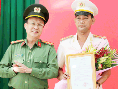 Thượng tá Phạm Thanh Tâm được bổ nhiệm làm Phó Giám đốc Công an tỉnh Long An.