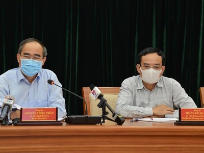 Bí thư Thành ủy TP.HCM Nguyễn Thiện Nhân cho rằng, thành phố cần cố gắng không để vượt quá 150 ca nhiễm Covid-19 (ảnh: Trung tâm Báo chí TP.HCM).