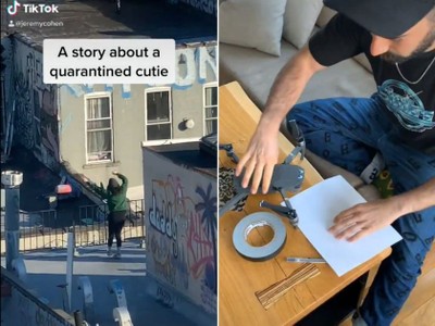 Tán gái mùa Covid-19: Chàng trai dùng drone để xin số điện thoại cô nàng nhà bên