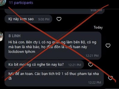 Ủy ban Nhân dân Thành phố Hồ Chí Minh khẳng định, thông tin lan truyền trên mạng xã hội vào sáng 26/3 về việc Thành phố Hồ Chí Minh sẽ phong tỏa trong 14 ngày, kể từ ngày 28/3/2020 là hoàn toàn bịa đặt. (Nguồn: TTXVN phát).