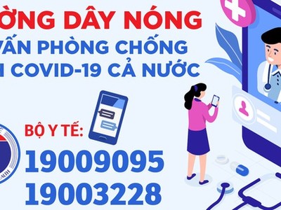 [Infographics] Đường dây nóng phòng chống COVID-19 tại các tỉnh thành