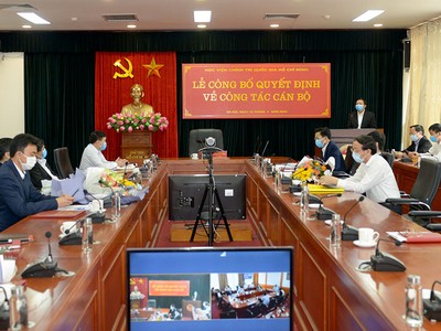 Bổ nhiệm nhân sự Học viện Chính trị quốc gia Hồ Chí Minh