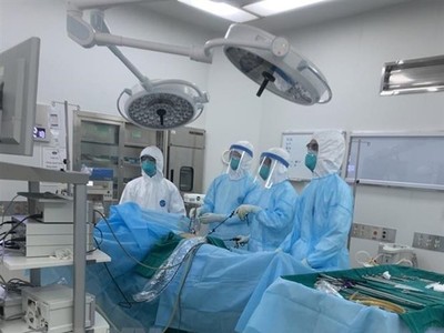 Điều trị cho các bệnh nhân COVID-19. (Ảnh: TTXVN).