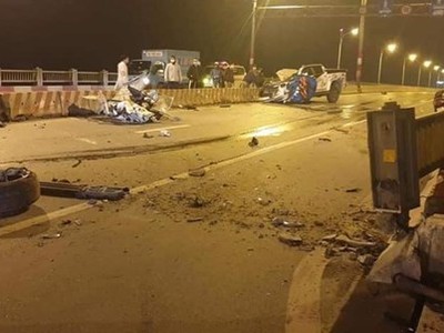 Hiện trường vụ tai nạn. (Nguồn: Trật tự đô thị Hà Nội).