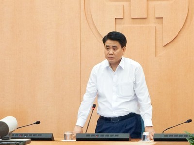 Ông Nguyễn Đức Chung - Chủ tịch UBND TP Hà Nội kết luận buổi họp.