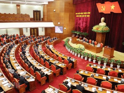 Toàn cảnh Phiên bế mạc Hội nghị. (Ảnh: Trí Dũng/TTXVN).