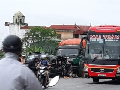 Hiện trường vụ tai nạn.