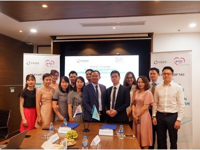 Lễ ký kết hợp tác giữa Eroscare và OPES.