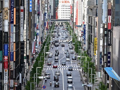 Đại lộ Ginza ở Tokyo, Nhật Bản, ngày 25/5 vừa qua. (Ảnh: AFP/TTXVN).