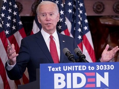 Cựu phó tổng thống Mỹ Joe Biden phát biểu tại thành phố Philadelphia, bang Pennsylvania, hôm nay. Ảnh: AFP.