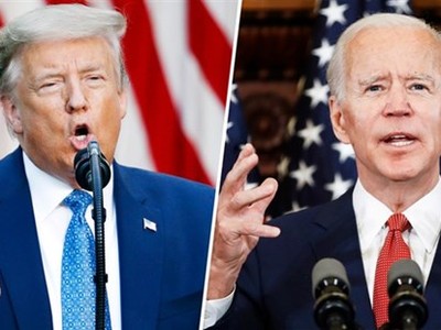 Tổng thống Mỹ Donald Trump và ứng cử viên tổng thống của đảng Dân chủ Joe Biden. (Nguồn: AP).