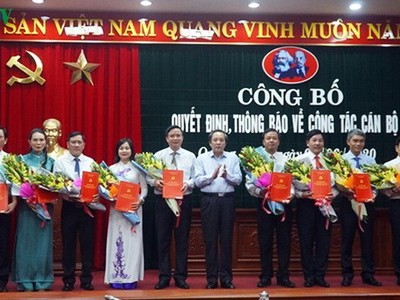 Tỉnh Quảng Bình điều động, bổ nhiệm nhiều vị trí lãnh đạo.