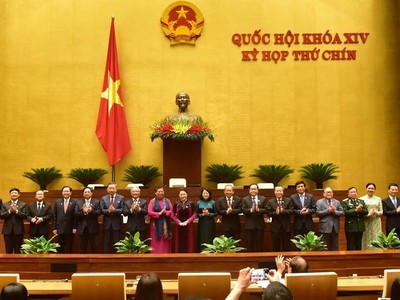 Hội đồng Bầu cử Quốc gia ra mắt trước Quốc hội.