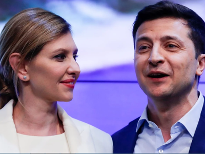 Tổng thống Ukraine Volodymyr Zelenskiy và phu nhân Olena Zelenska (Ảnh: 360TV.ru).