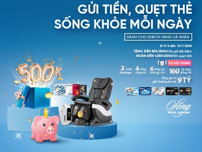 Gửi tiền, quẹt thẻ cùng VietinBank, trúng quà tặng sức khỏe hấp dẫn