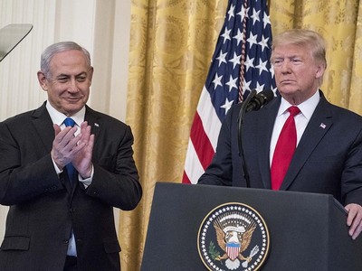Thủ tướng Israel Benjamin Netanyahu và Tổng thống Mỹ Donald Trump. Ảnh: Getty.
