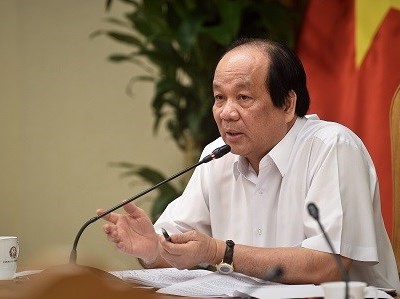Bộ trưởng, Chủ nhiệm Văn phòng Chính phủ Mai Tiến Dũng phát biểu tại cuộc họp. (Nguồn: baochinhphu.vn).