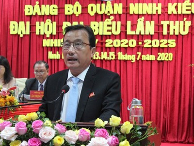 Ông Nguyễn Tiền Phong tái đắc cử Bí thư Quận ủy Ninh Kiều – Cần Thơ.