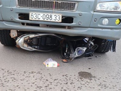 Hiện trường vụ tai nạn. (Ảnh: Đậu Tất Thành/TTXVN).