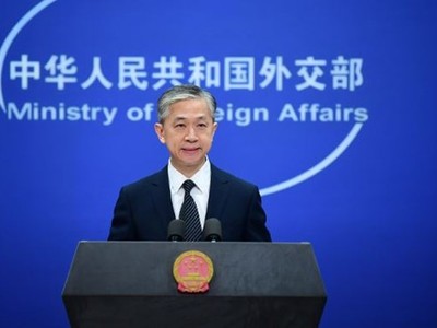 Người phát ngôn Bộ Ngoại giao Trung Quốc Uông Văn Bân. (Nguồn: cgtn.com).