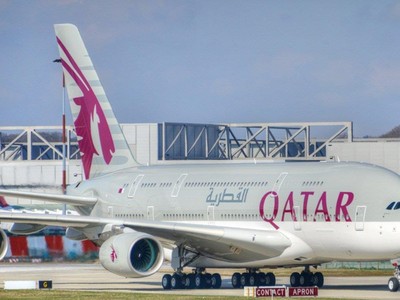 Máy bay của hãng hàng không Qatar Airways. (Nguồn: Flickr).