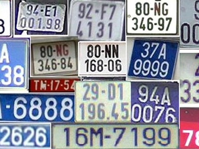 Cách phân biệt các loại biển số xe từ 1/8