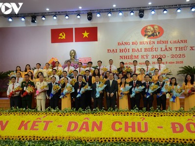 Đại hội Đại biểu Đảng bộ huyện Bình Chánh, TP.HCM lần thứ XII thành công tốt đẹp.